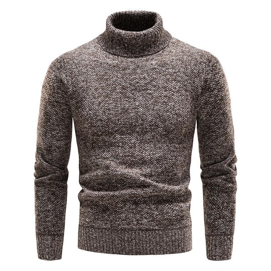 Pull polaire à col roulé pour hommes