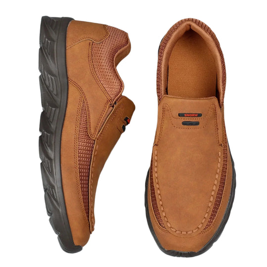 Baskets mocassins en cuir pour homme