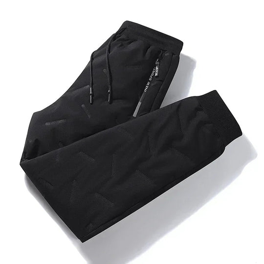 Pantalon de jogging en laine épaissie pour hommes