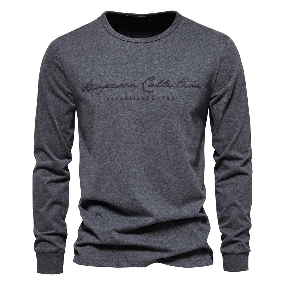 T-shirt décontracté imprimé de lettres pour hommes