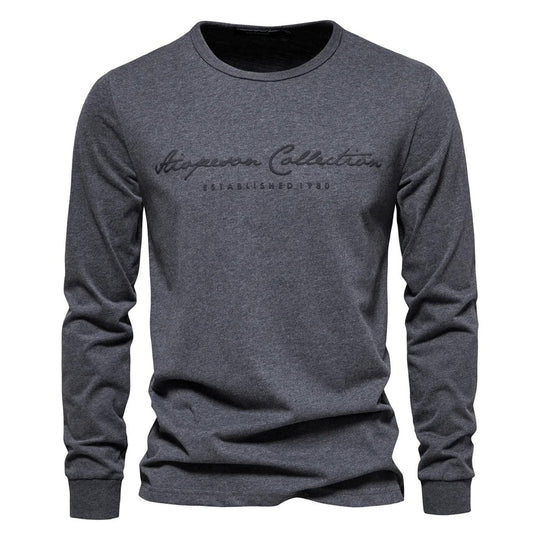 T-shirt décontracté imprimé de lettres pour hommes