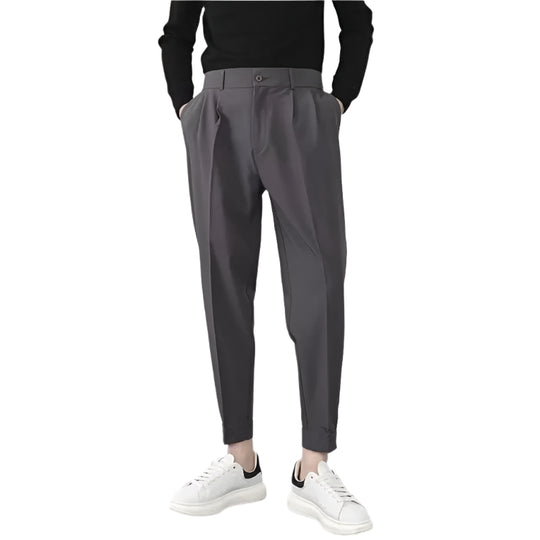 Pantalon blazer tapered à pinces pour homme