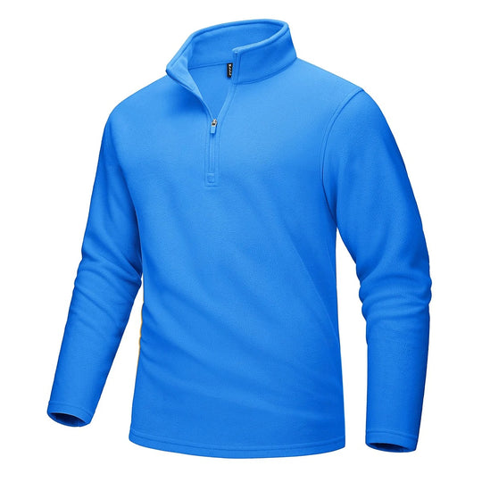 Pull polaire demi-zip pour hommes