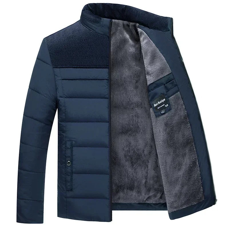 Parka épaisse en peluche d'hiver pour hommes