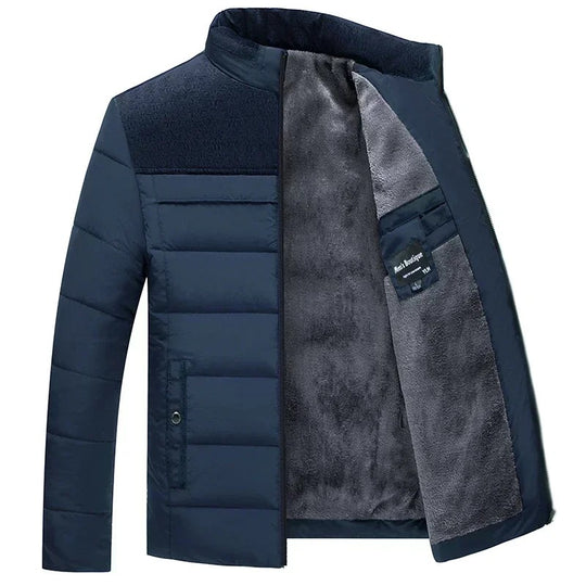 Parka épaisse en peluche d'hiver pour hommes
