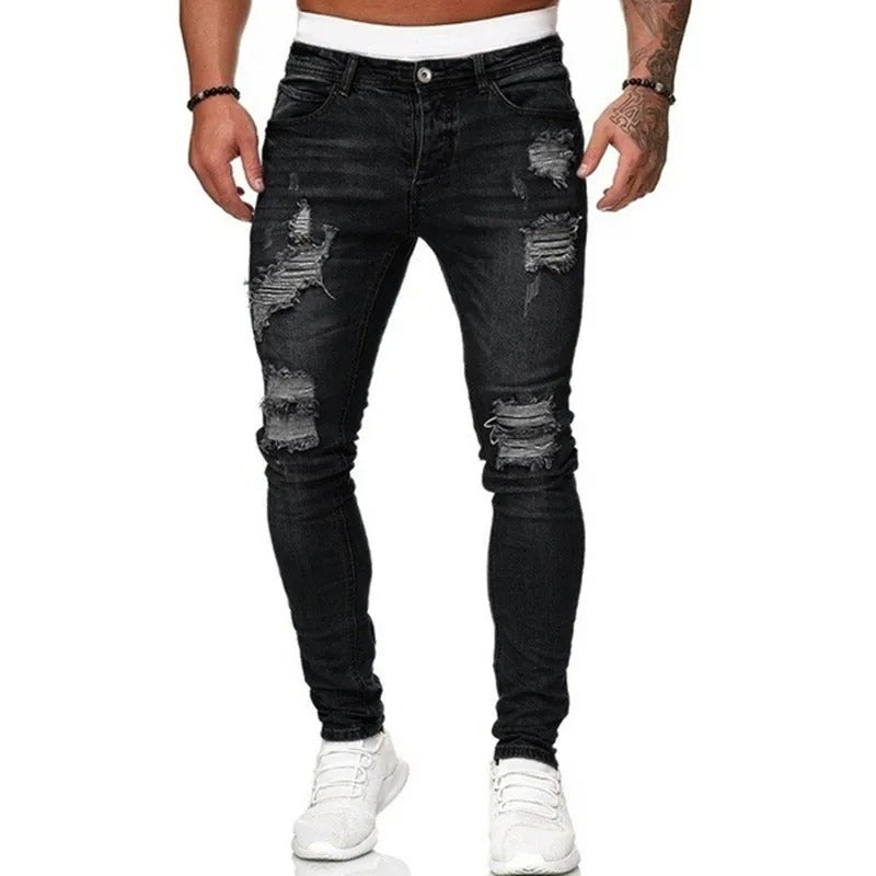 Jean skinny déchiré pour homme