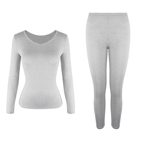 Ensemble de sous-vêtements thermiques pour femmes