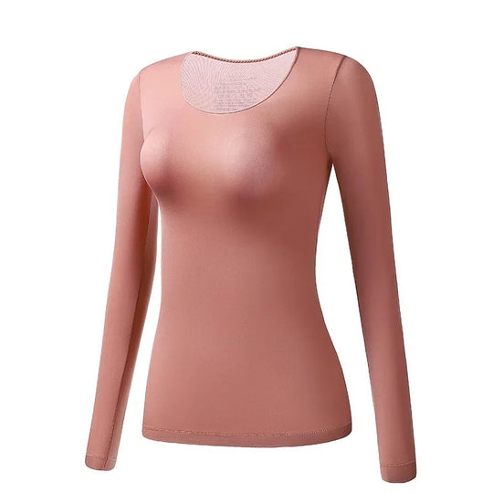 Haut thermique fin à manches longues pour femmes