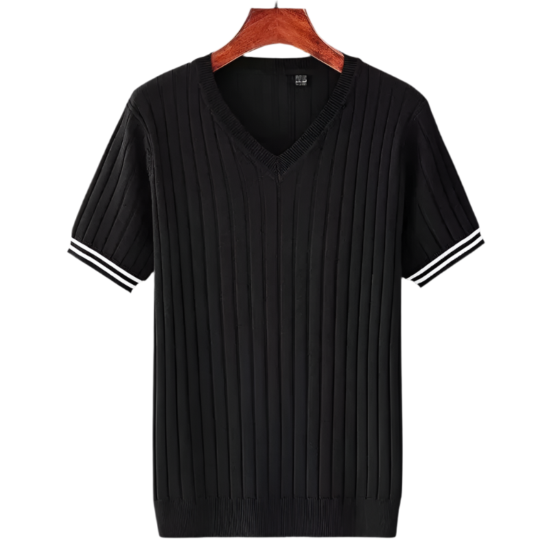T-shirt slim fit à col en V pour homme