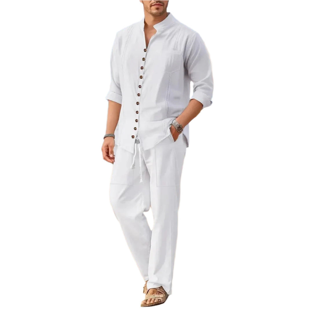 Ensemble de plage pour homme style cubain