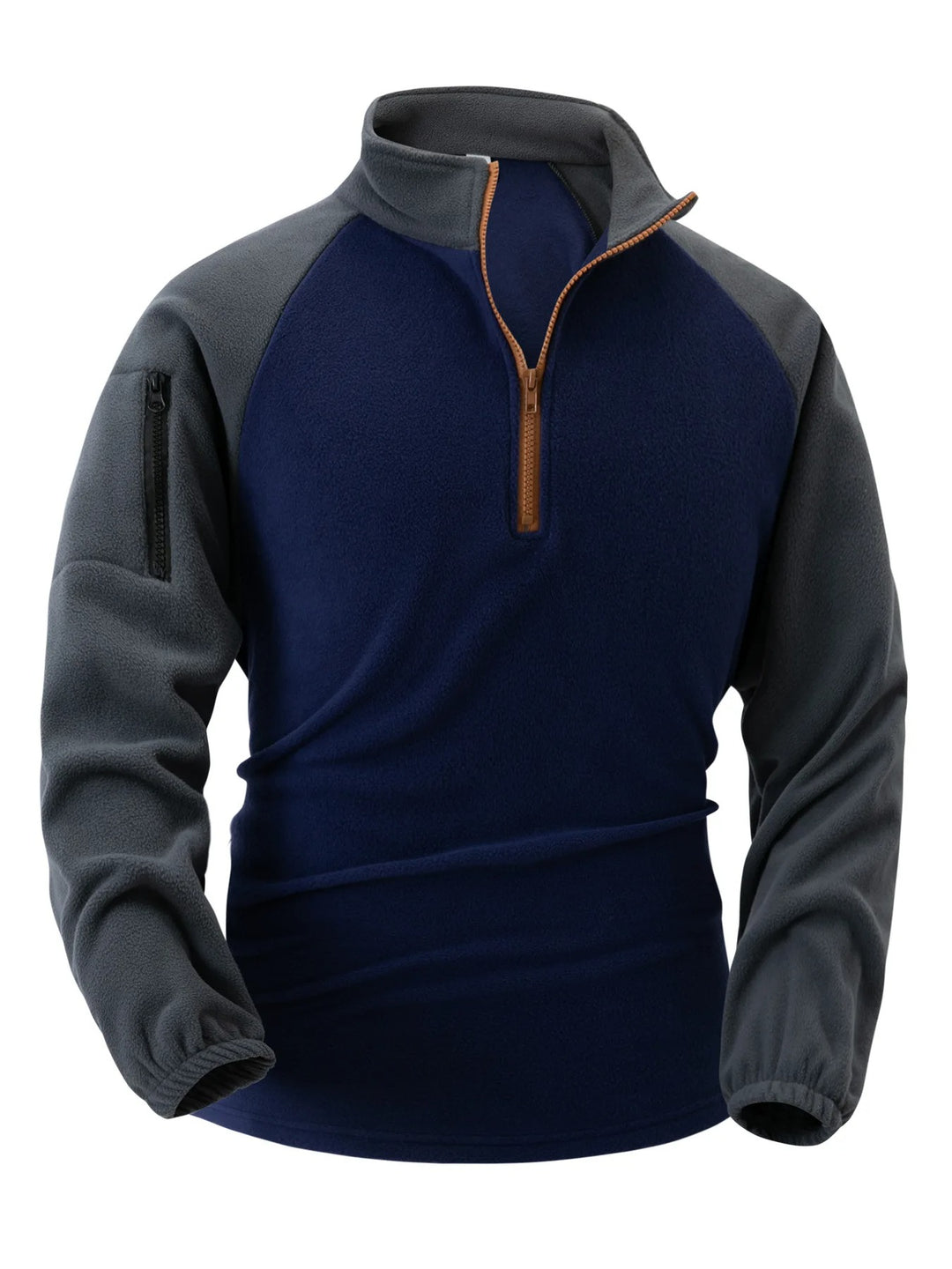 Pull polaire à pochettes pour hommes