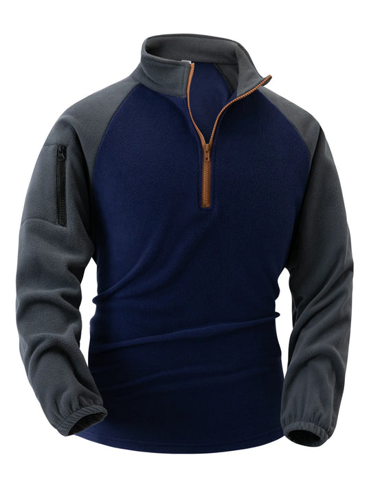 Pull polaire à pochettes pour hommes