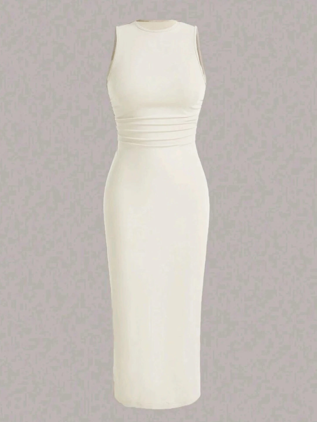 Robe gilet à taille froissée pour femmes