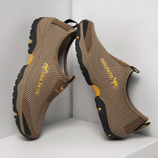 Baskets slip-on en mesh pour homme