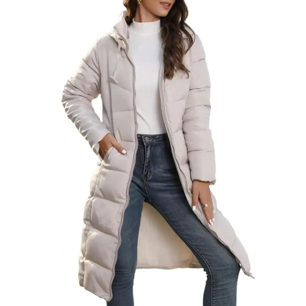 Parka à capuche épaisse et rembourrée pour femme