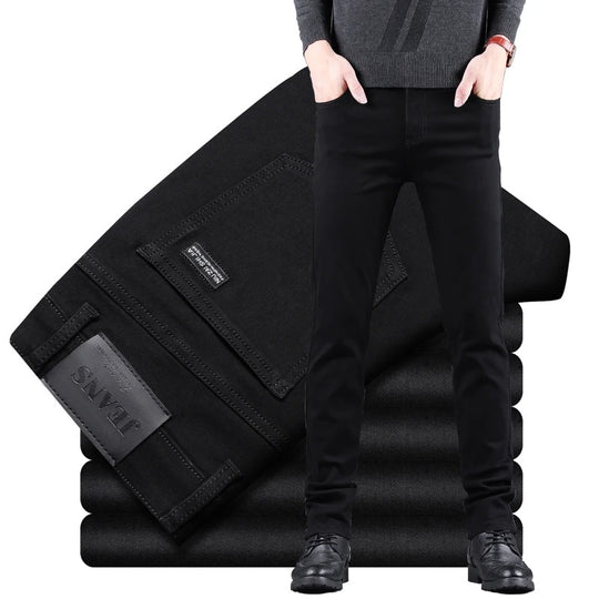 Hommes Pure Black Slim Jeans