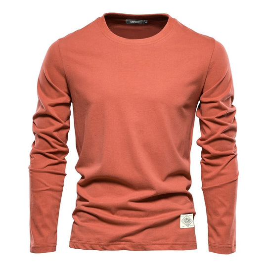 T-shirt classique à manches longues pour hommes
