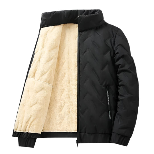 Veste en laine d'agneau épaissie pour hommes
