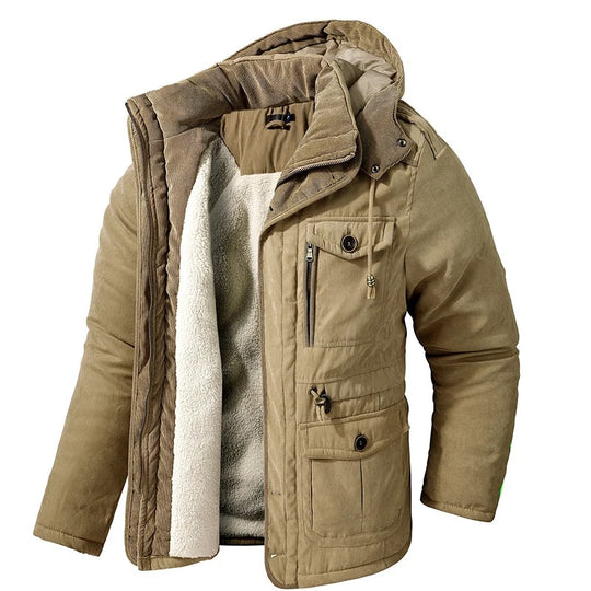 Veste d'hiver polaire en cachemire pour hommes