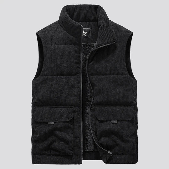 Gilet chaud en polaire pour hommes