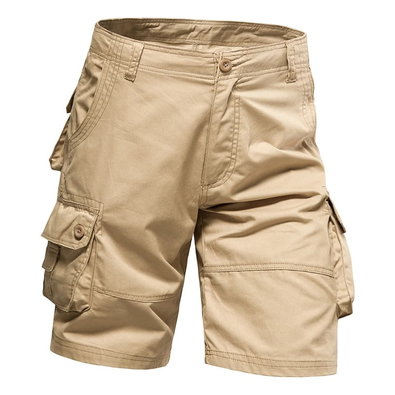 Short cargo d'été en coton pour homme