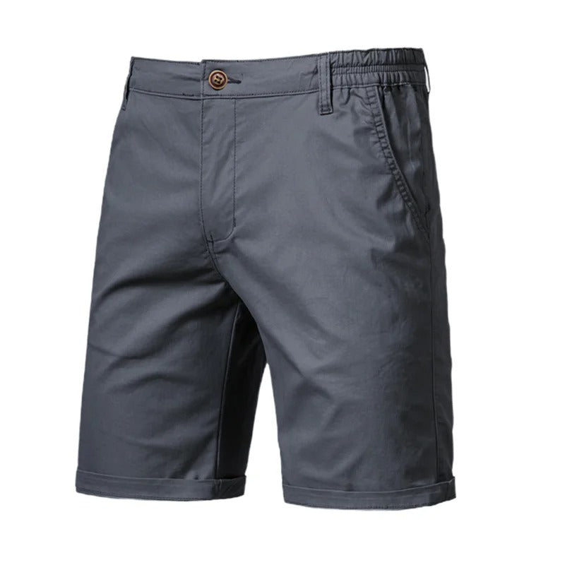 Short décontracté 100 % coton pour homme