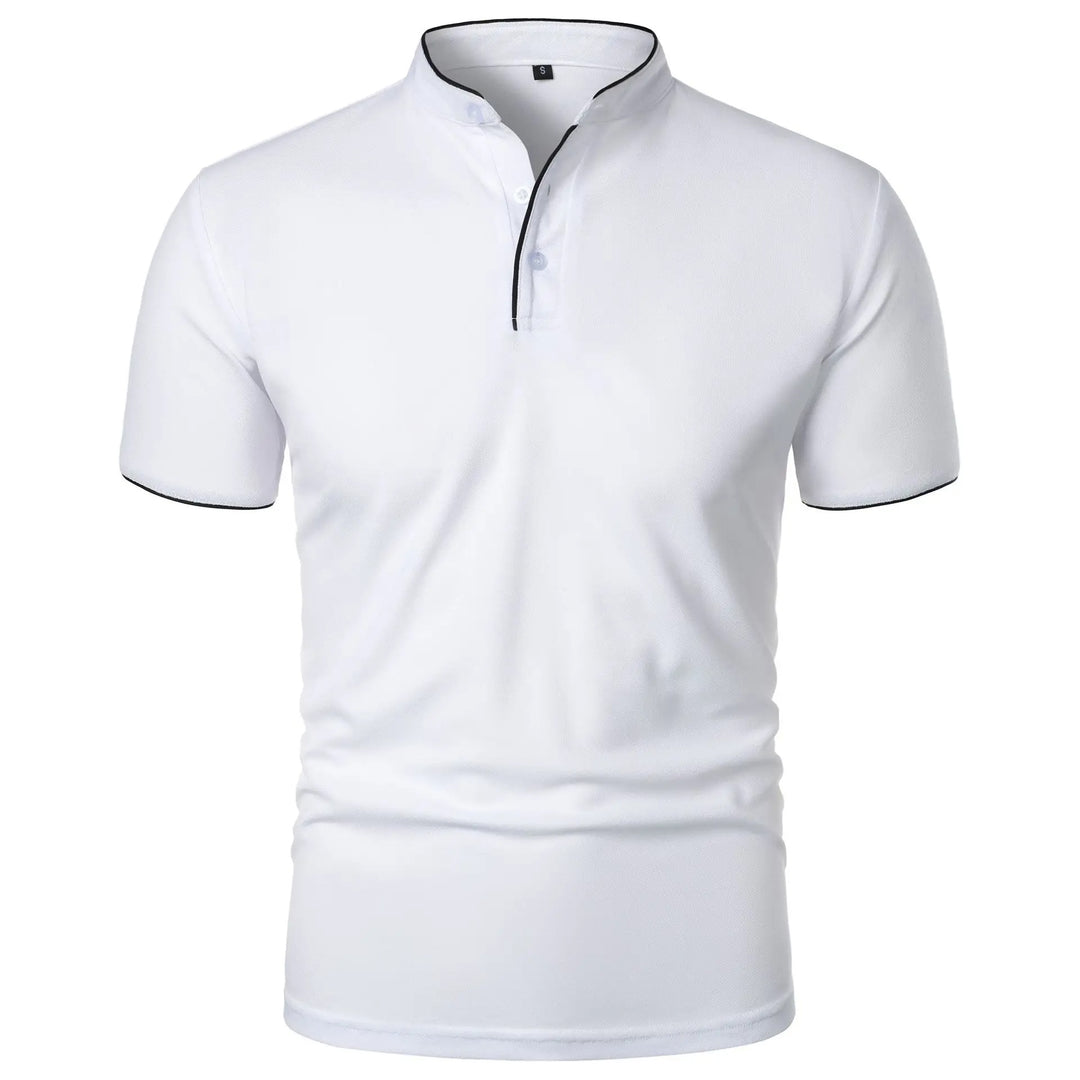 Chemise respirante à col épissure pour homme
