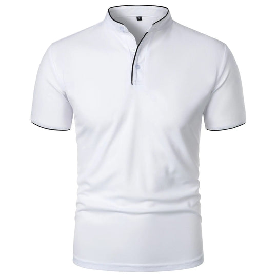 Chemise respirante à col épissure pour homme