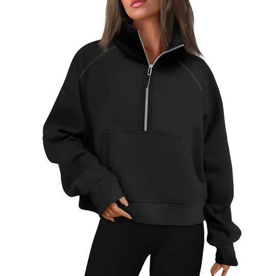 Veste polaire à col montant pour femmes