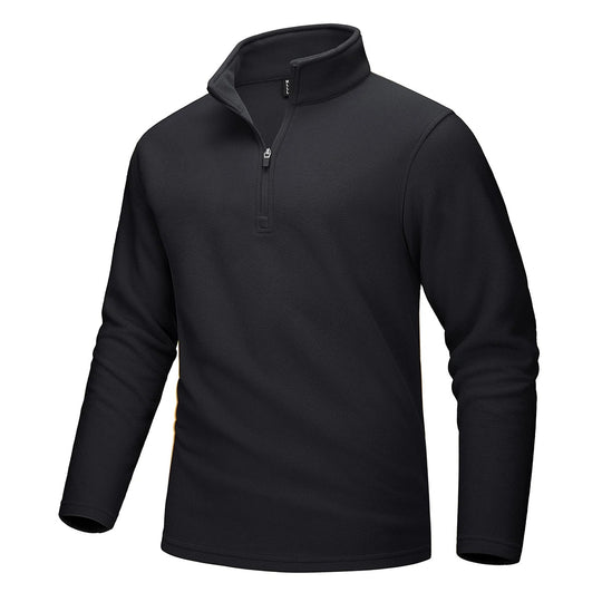 Pull polaire demi-zip pour hommes