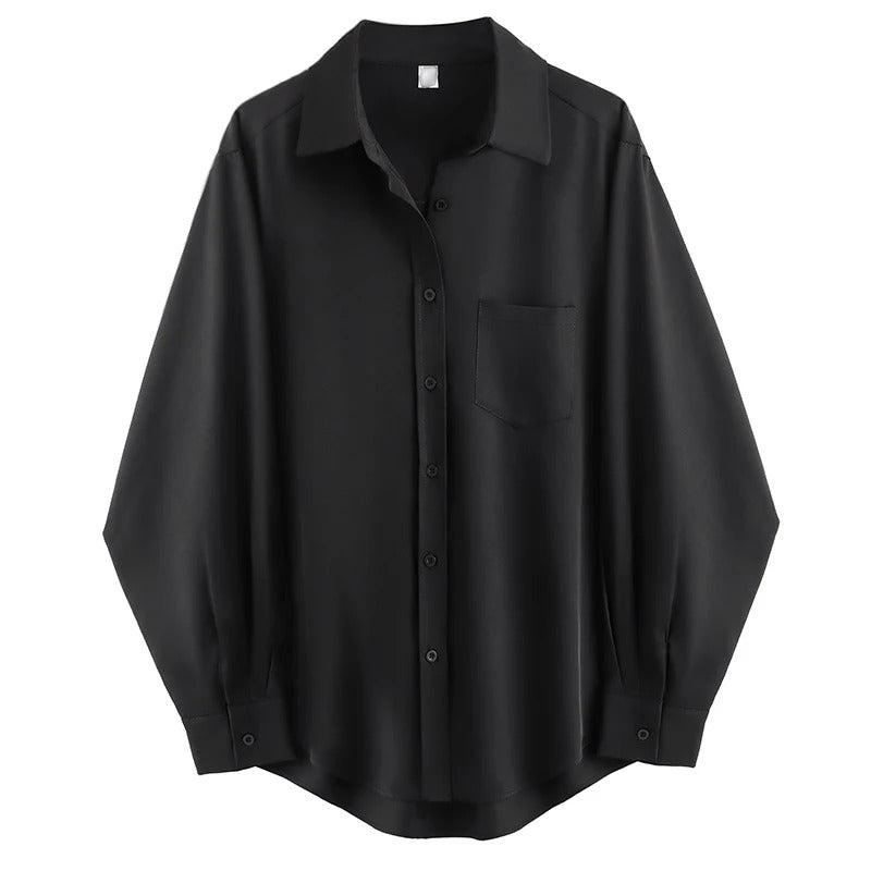 Chemise oversize à manches longues pour femme