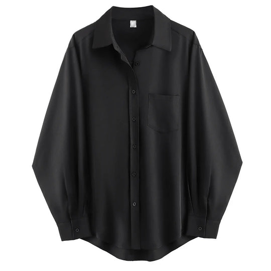 Chemise oversize à manches longues pour femme