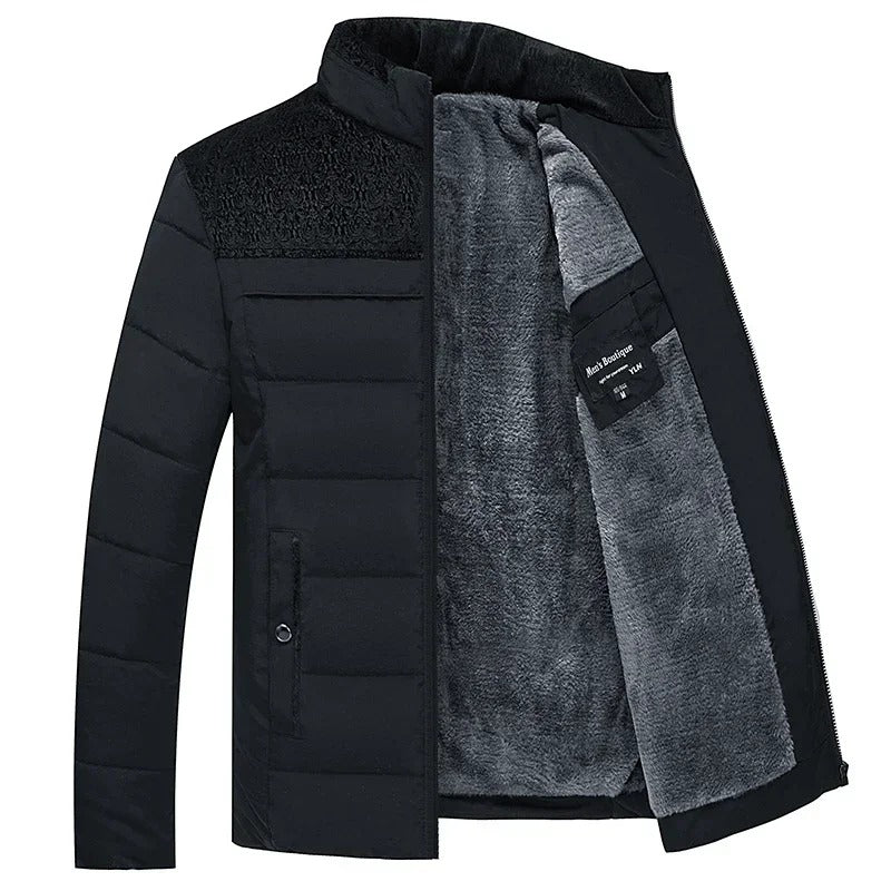 Parka épaisse en peluche d'hiver pour hommes