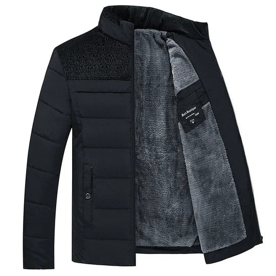 Parka épaisse en peluche d'hiver pour hommes