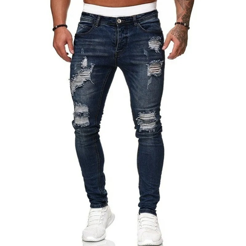 Jean skinny déchiré pour homme