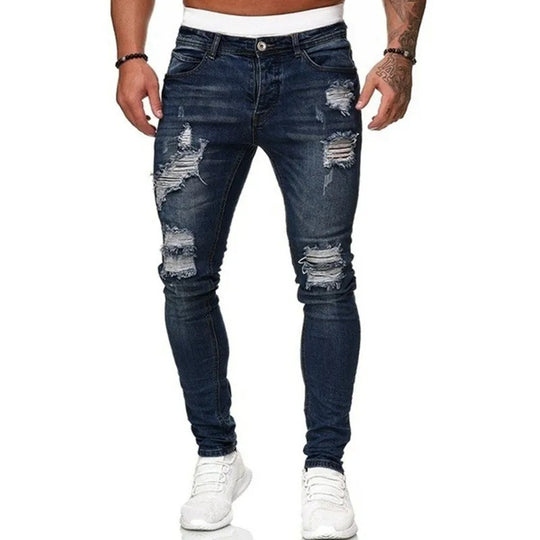 Jean skinny déchiré pour homme