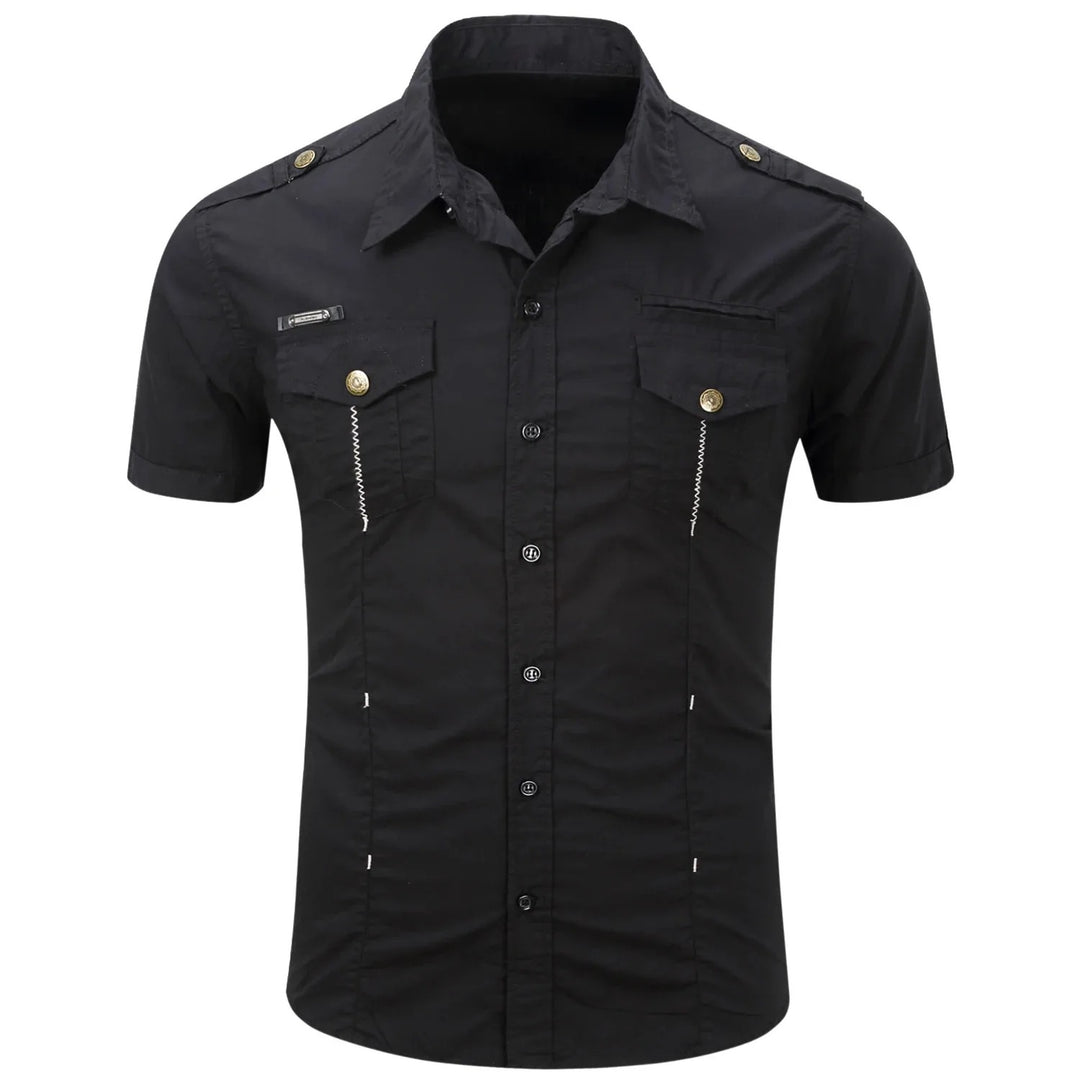 Chemise de travail tactique en coton pour homme