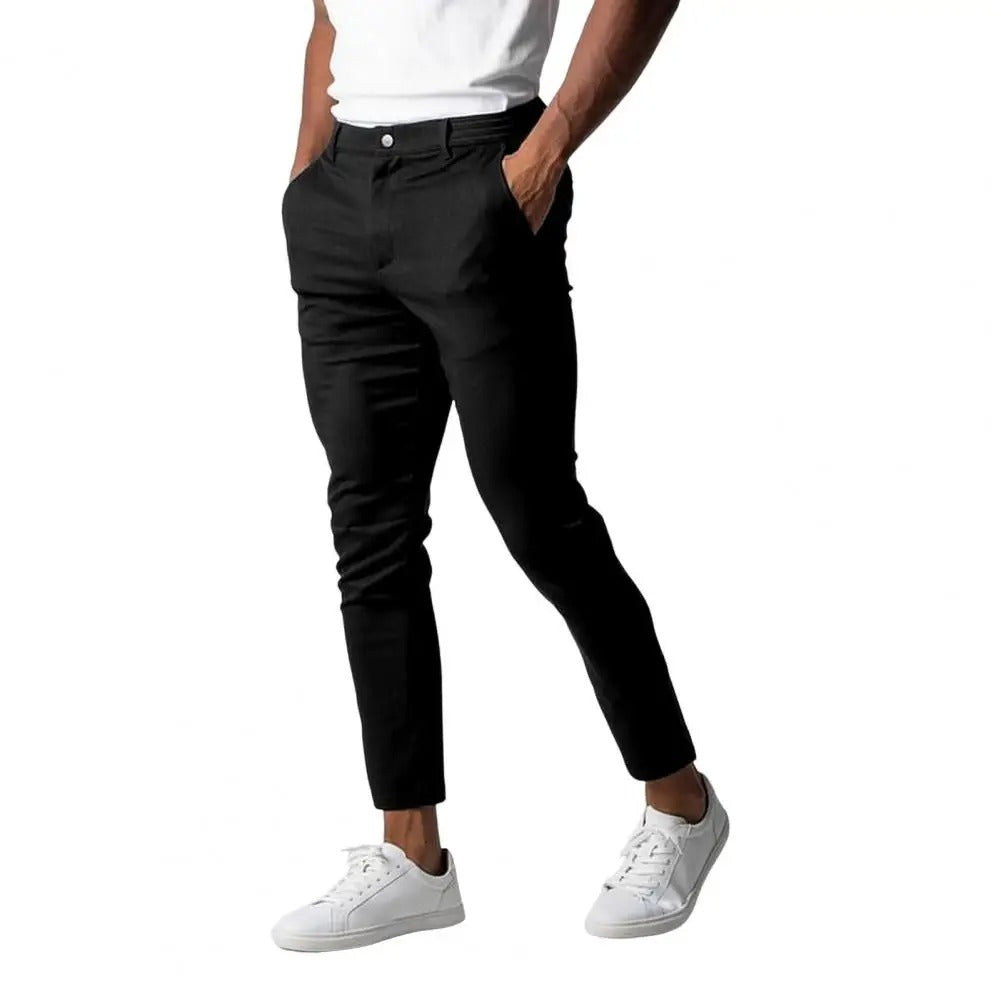 Pantalon de costume slim fit pour homme