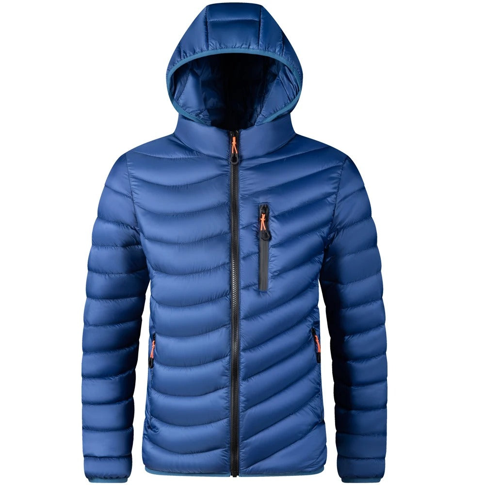 Veste à capuche coupe-vent pour hommes