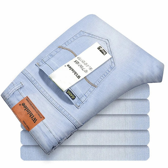 Jeans classiques en denim pour hommes