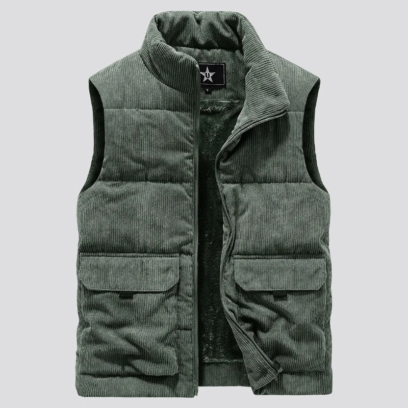 Gilet chaud en polaire pour hommes
