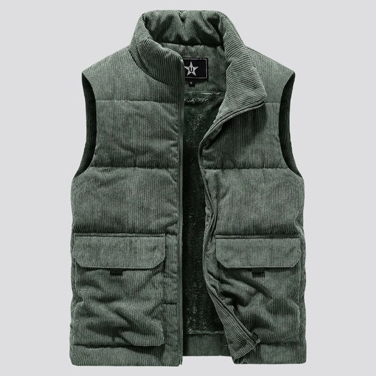 Gilet chaud en polaire pour hommes