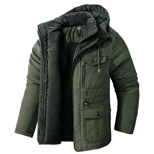 Veste d'hiver polaire en cachemire pour hommes
