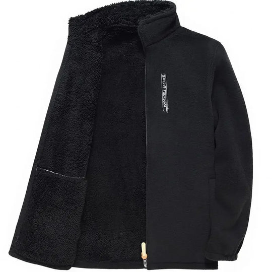 Veste zippée doublée de polaire pour hommes