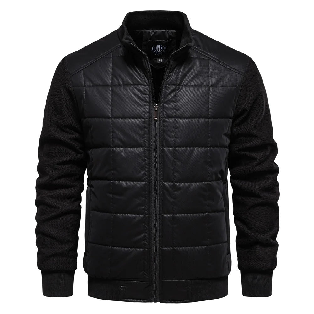 Veste épaisse doublée en polaire pour hommes
