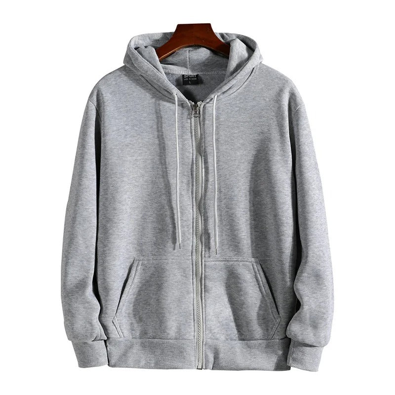 Hoodies décontractés à fermeture éclair pour hommes