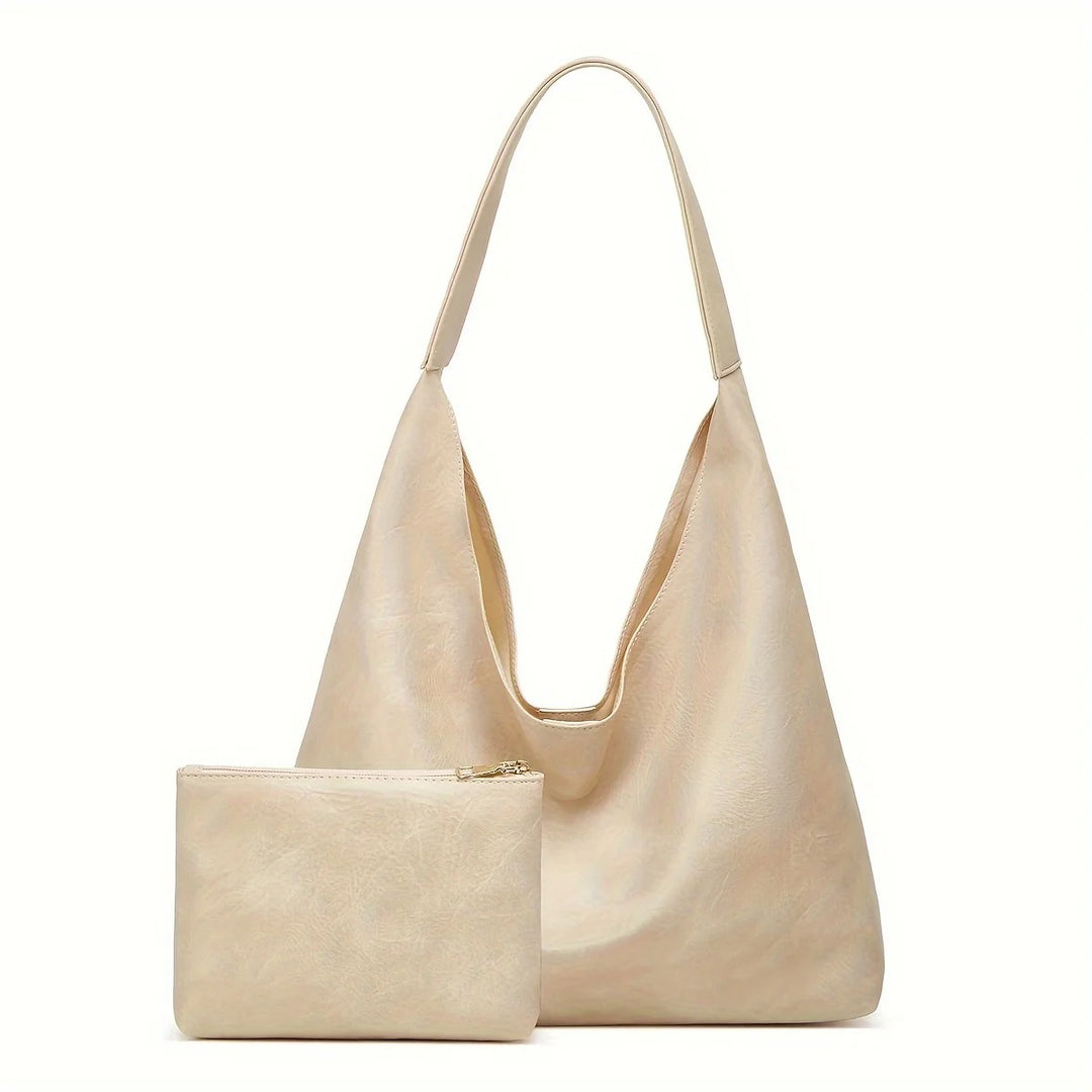 Sac à bandoulière rétro grand format pour femme