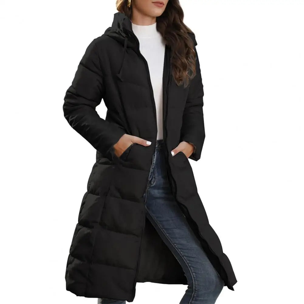 Parka à capuche épaisse et rembourrée pour femme