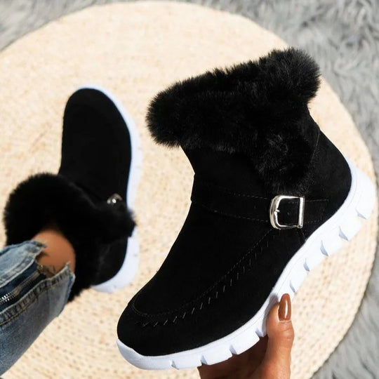 Bottes Chelsea en fourrure pour femmes