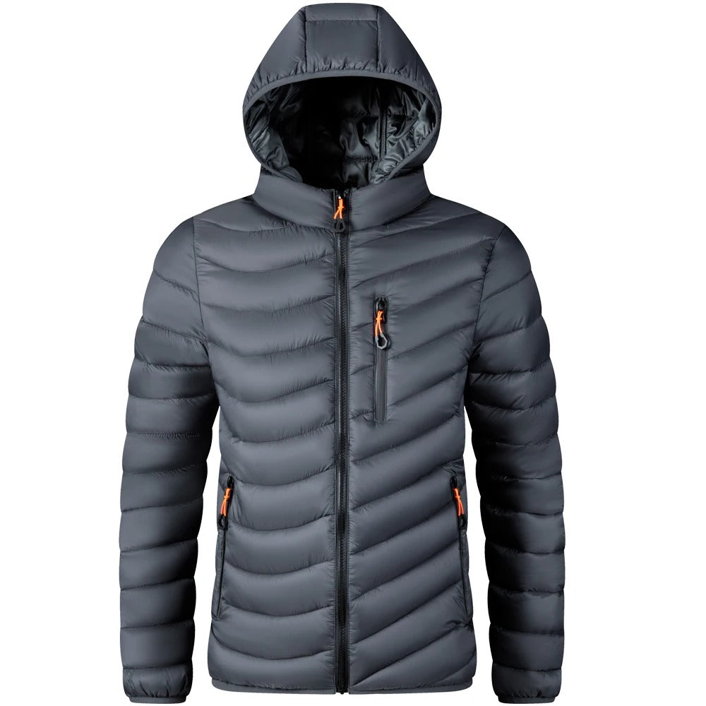 Veste à capuche coupe-vent pour hommes